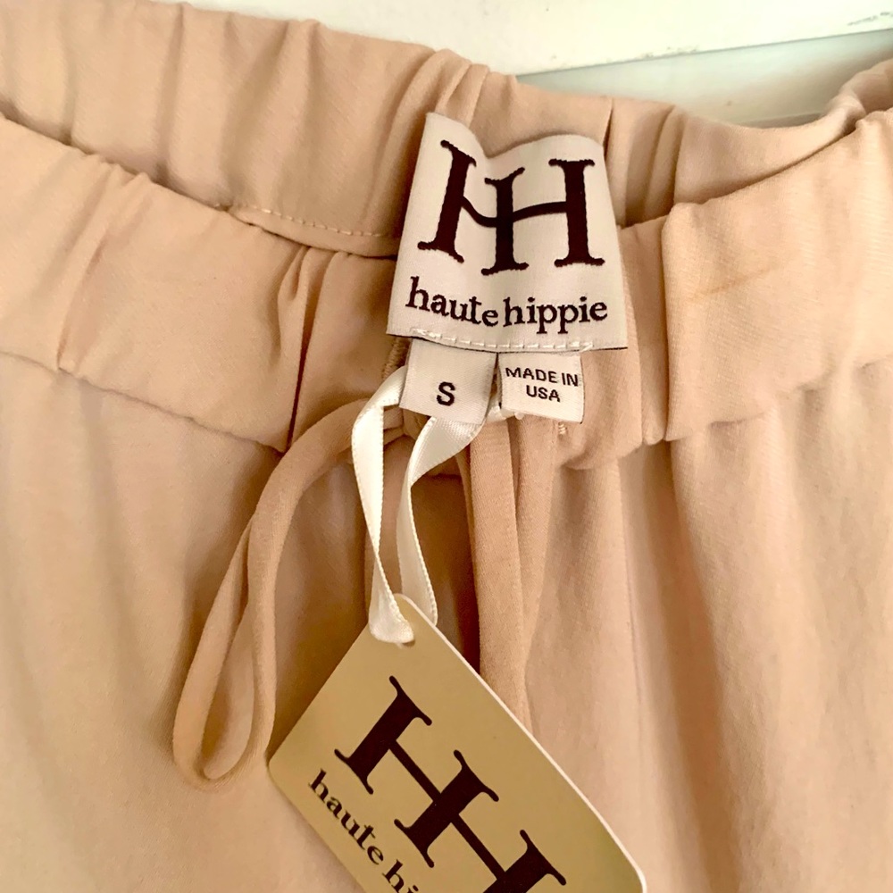 NWT- Haute Hippie - Silky - buff color Pants